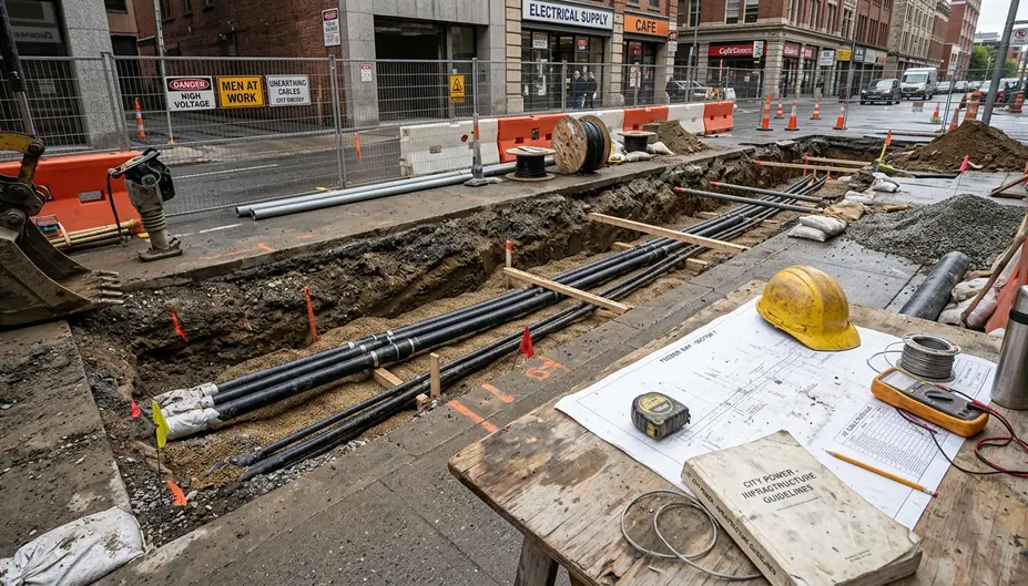Image showing city_centre_feeder_works